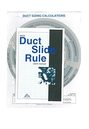 duct calculation slide rule 1st edition p e ,air conditioning contractors of america ,hank rutkowski