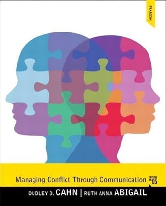 managing conflict through communication plus mysearchlab with etext access card package   by cahn dudley d