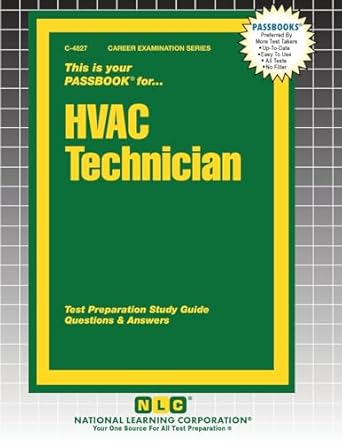 hvac technician 1st edition passbooks 179934827x, 978-1799348276