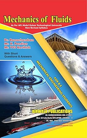 mechanics of fluids kerala 1st edition ramachandran s ,pandian k ,karthick yvs b01m3z8j2v