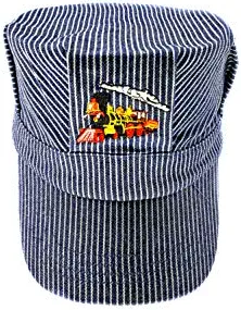 adult train engineer railroad hat the real deal mens red steam engine engineer hat i trains 1st edition 