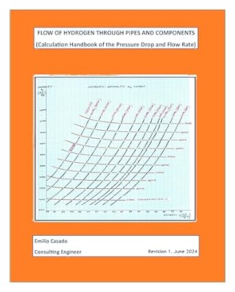 flow of hydrogen through pipes and components calculation handbook of the pressure drop and flow rate 1st