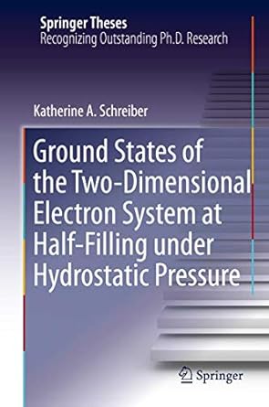 ground states of the two dimensional electron system at half filling under hydrostatic pressure 1st edition