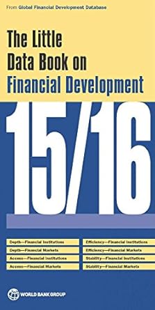 the little data book on financial development 2015/2016 1st edition world bank 1464805547, 978-1464805547