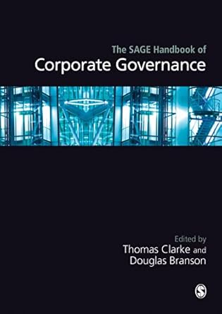 the sage handbook of corporate governance 1st edition thomas clarke ,douglas branson b018ilahka,