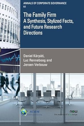 the family firm a synthesis stylized facts and future research directions 1st edition daniel karpati ,luc