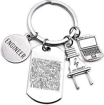 engineer keychain circuit board electrical electronic design computer engineering teacher student graduation