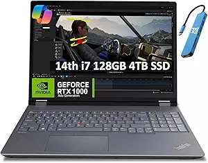 lenovo thinkpad p16 gen 2 mobile workstation laptop for engineer architect 1080p webcam ist hub win 11 pro