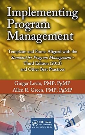 implementing program management templates and forms aligned with the standard for program management   and