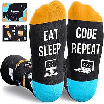 happypop gifts for geeks and programmers coding socks for computer engineer nerd coders men 1st edition 