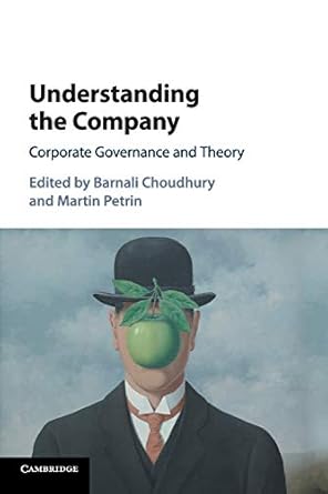 understanding the company corporate governance and theory 1st edition barnali choudhury ,martin petrin