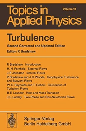 turbulence 2nd corr. and updated edition p bradshaw 3540088644, 978-3540088646