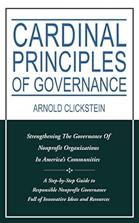 cardinal principles of governance strengthening the governance of nonprofit organizations in americas
