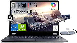 lenovo thinkpad p16 gen 2 mobile workstation laptop for engineer designer architect ist hub win 11 pro ai