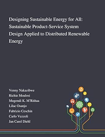 designing sustainable energy for all sustainable product service system design applied to distributed