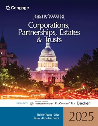 south western federal taxation 2025 corporations partnerships estates and trusts 1st edition annette nellen