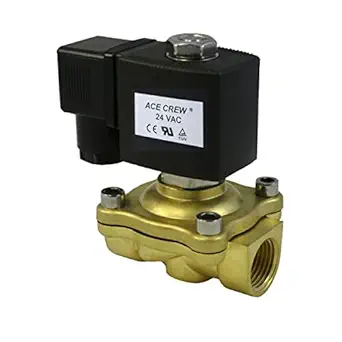 3/4 inch 24v ac vac brass electric solenoid valve npt gas water air normally closed nc 1st edition acecrew