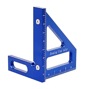 imperial 3d multi angle measuring ruler 45/90 degree aluminum alloy woodworking square protractor miter