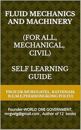 fluid mechanics and machinery 1st edition prof dr murugavel rathinam b0d9qwdhbm