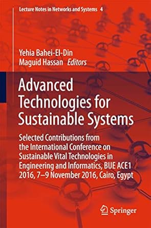 advanced technologies for sustainable systems selected contributions from the international conference on