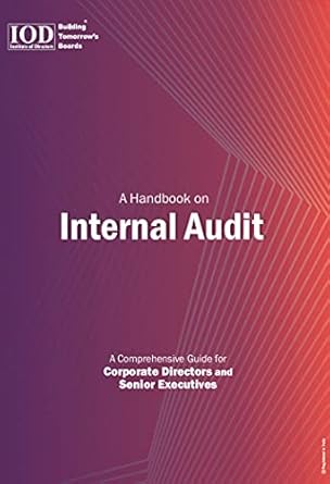 an entrepreneurs iod handbook on internal audit by institute of directors india condensed guide for corporate