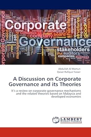 a discussion on corporate governance and its theories its a review on corporate governance mechanisms and the