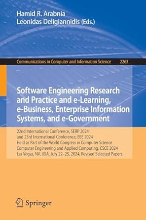 software engineering research and practice and e learning e business enterprise information systems and e