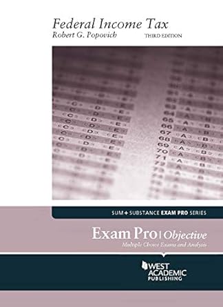 exam pro on federal income tax 3rd edition robert popovich 1634609107, 978-1634609104