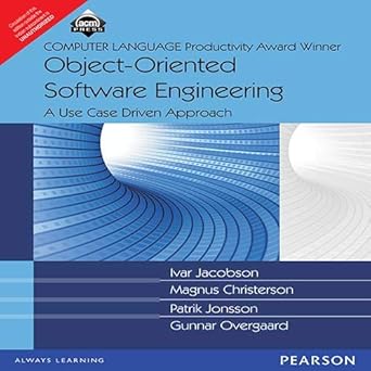 object oriented software engg 1st edition ivar jacobson 8131704084, 978-8131704080