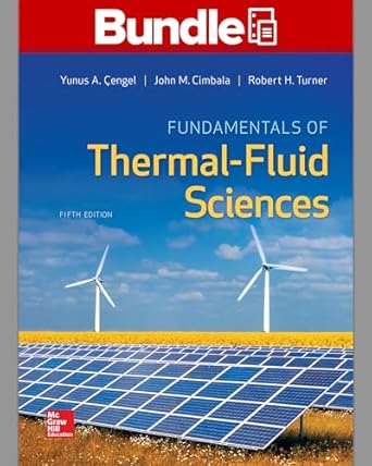package loose leaf for fundamentals of thermal fluid sciences with 1 semester connect access card 5th edition