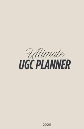 ultimate ugc planner 12 week daily content creator organiser 1st edition digitally fedi b0f5jwf9qp