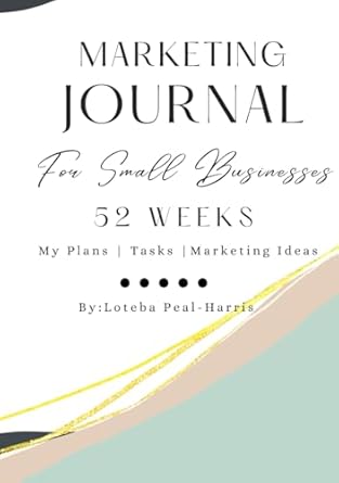 marketing journal for small business 52 weeks of business plans tasks marketing ideal for small business
