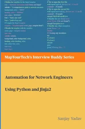 automation for network engineers using python and jinja2 automation for network engineers using python and