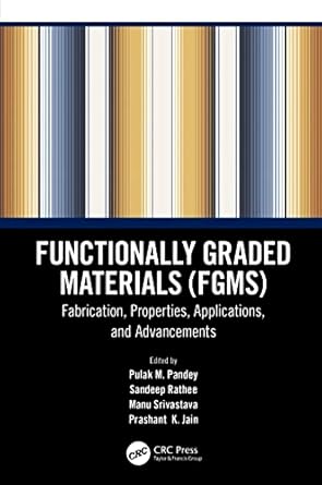 functionally graded materials 1st edition manu srivastava ,sandeep rathee ,pulak m pandey ,prashant k jain
