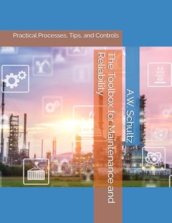 the toolbox for maintenance and reliability practical processes tips and controls 1st edition a w schultz