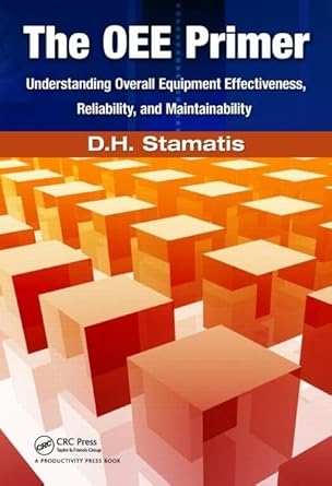 the oee primer understanding overall equipment effectiveness reliability and maintainability 1st edition d h