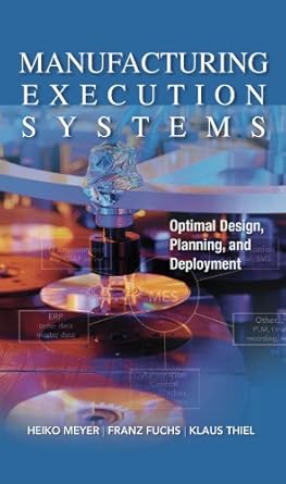 manufacturing execution systems optimal design planning and deployment 1st edition heiko meyer ,franz fuchs