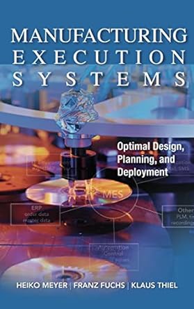 manufacturing execution systems optimal design planning and deployment 1st edition meyer 0071623833,