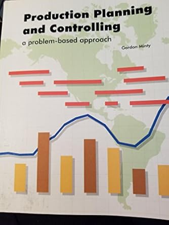 production planning and controlling a problem based approach 1st edition gordon minty 1566374499,
