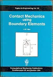 contact mechanics using boundary elements 1st edition kim w man 185312334x, 978-1853123344