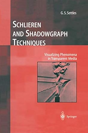 schlieren and shadowgraph techniques visualizing phenomena in transparent media 1st edition g s settles