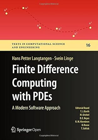 finite difference computing with pdes a modern software approach 1st edition hans petter langtangen ,svein