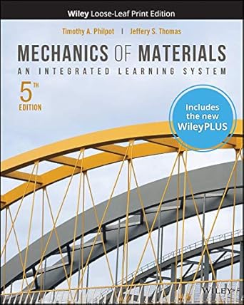 mechanics of materials an integrated learning system 5e wileyplus card with loose leaf set single term an