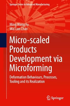 micro scaled products development via microforming deformation behaviours processes tooling and its
