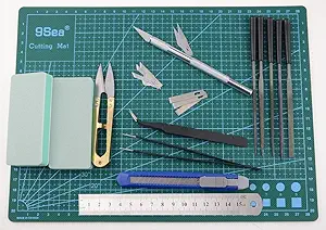 bxqinlenx professional 15 pcs model tools kit modeler basic tools craft set hobby building tools kit for