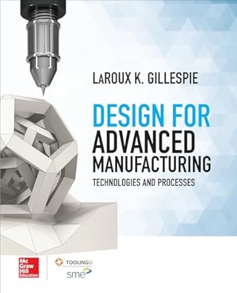 design for advanced manufacturing technologies and processes 1st edition laroux k gillespie 1259587452,