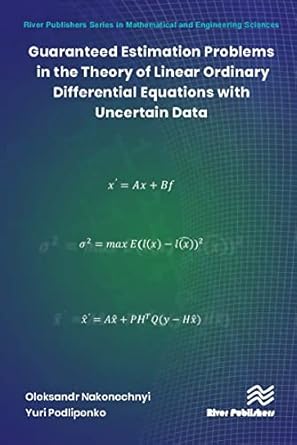 guaranteed estimation problems in the theory of linear ordinary differential equations with uncertain data