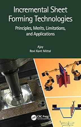 incremental sheet forming technologies principles merits limitations and applications 1st edition ajay ,ravi
