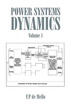 power systems dynamics volume 1 1st edition f p de mello 1504965043, 978-1504965040