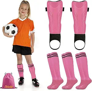 soccer shin guards for kids youth breathable tough protective gear with ankle support for ski football ice